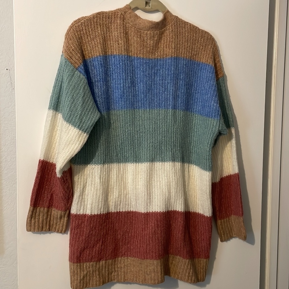 American Eagle Oversized Colorful Striped Cardigan - Picture 4 of 4